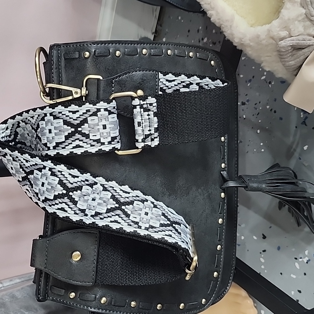 large pocketbook with guitar straps